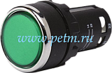MB100DY, Нажимная кнопка моноблочная зелёная d=22мм СТАРТ