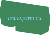 446472, NPP PYK10 Концевой сегмент на клеммники PYK 10T (зеленый)
