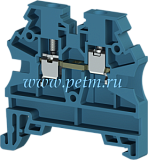304211 Клеммник на DIN-рейку 4мм.кв. (синий); AVK4 RD  